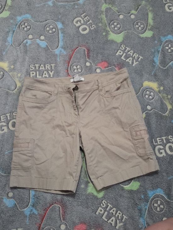 White House Black Market Pants - White House Black Market Beige Cargo Bermuda Shorts